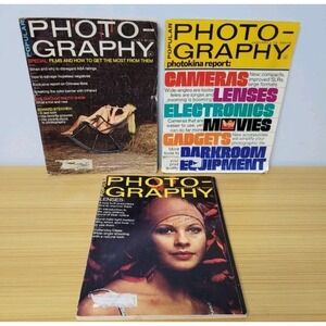 Popular‎ Photography Magazine Lot Camera Photo 1971 1973 70s Vintage